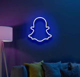 SNAPCHAT LOGO NEON SIGN