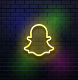 SNAPCHAT LOGO NEON SIGN