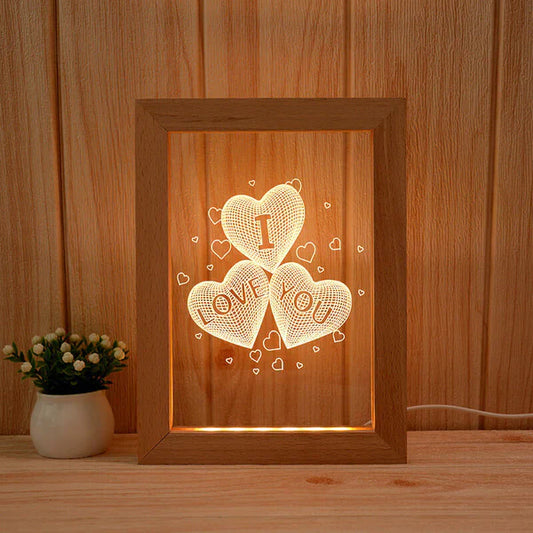 Love Heart Light Frame Lamp FL10